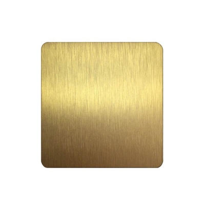 316 8K Mirror Golden Stainless Steel Sheet Plate Decorative Cold Rolled 1mm SS Sheet
